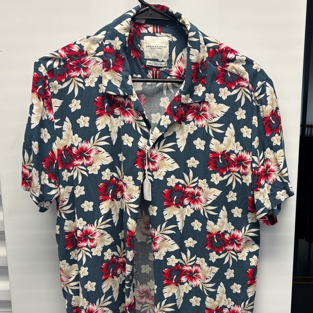 Denim & Flower Navy Floral Men's Shirt